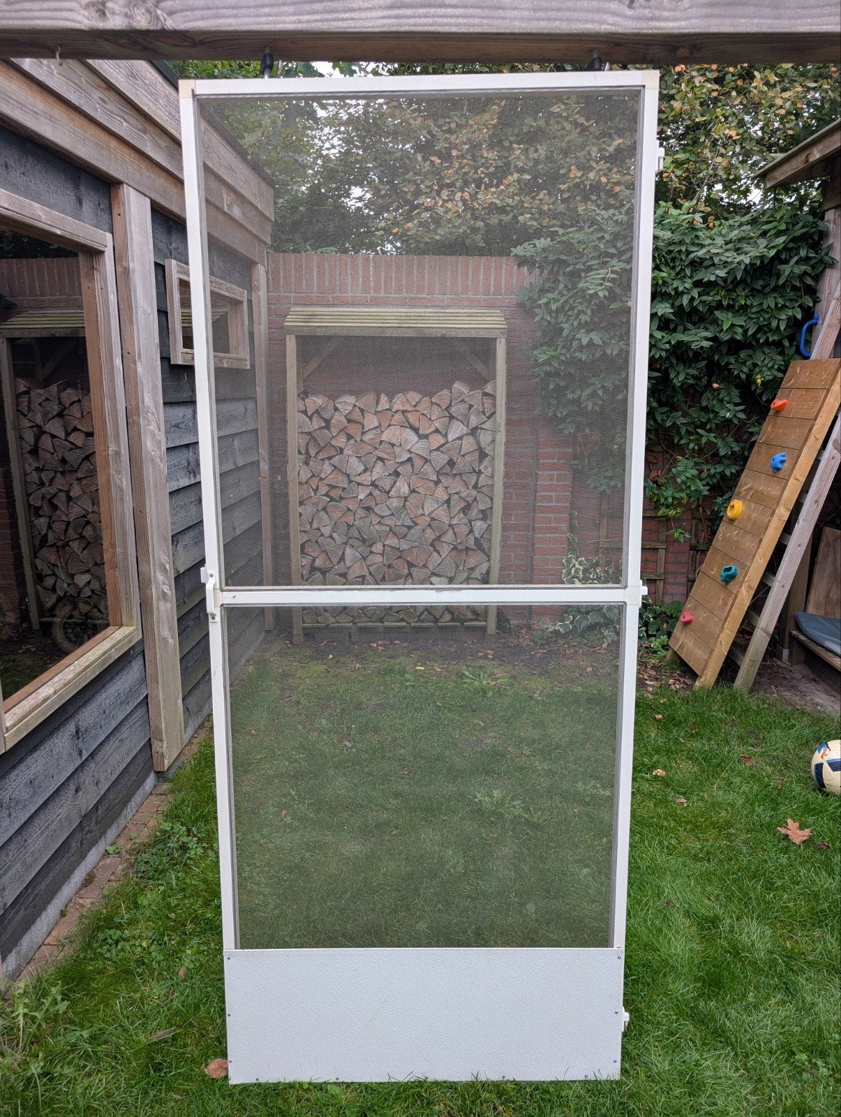 Witte hordeur - 204x86 cm, Ophalen, Gebruikt, 80 tot 100 cm, Hordeur