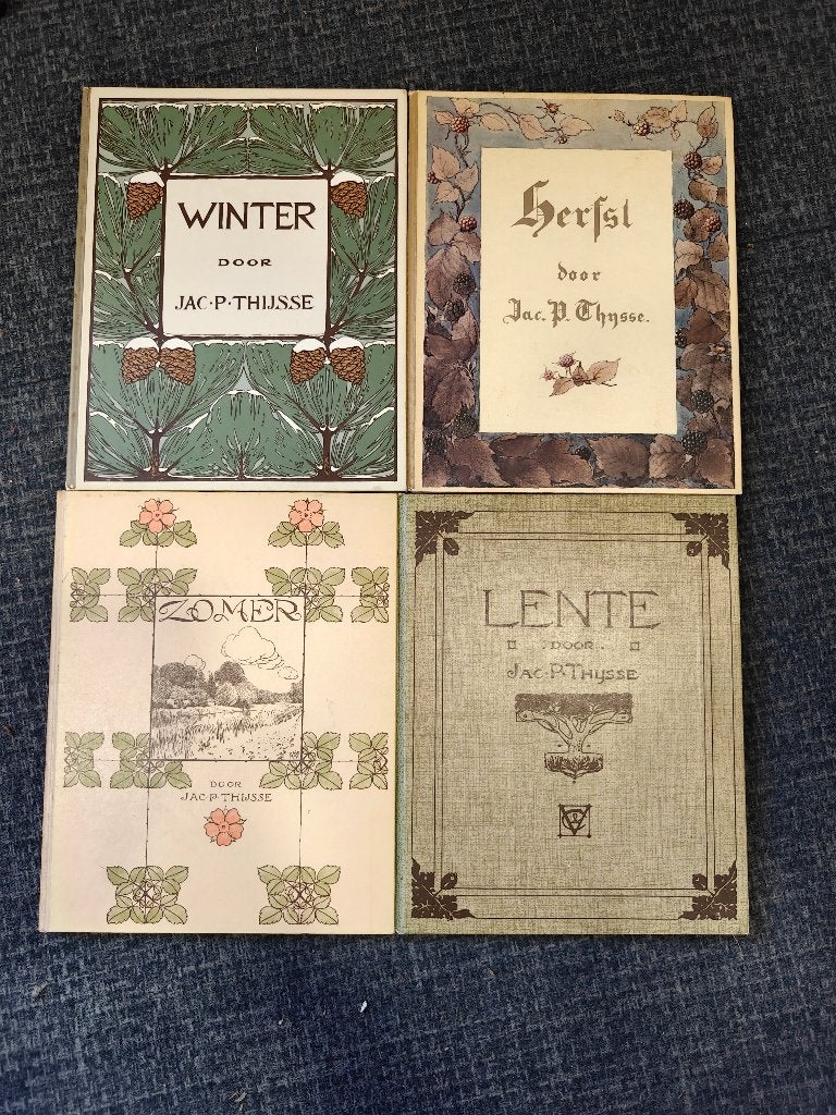 Nr. 601 Jac.P. Thijsse, Lente, Zomer, Herfst, Winter Albums, Ophalen of Verzenden, Gelezen, Thijsse, Jac. P., Plaatjesalbum