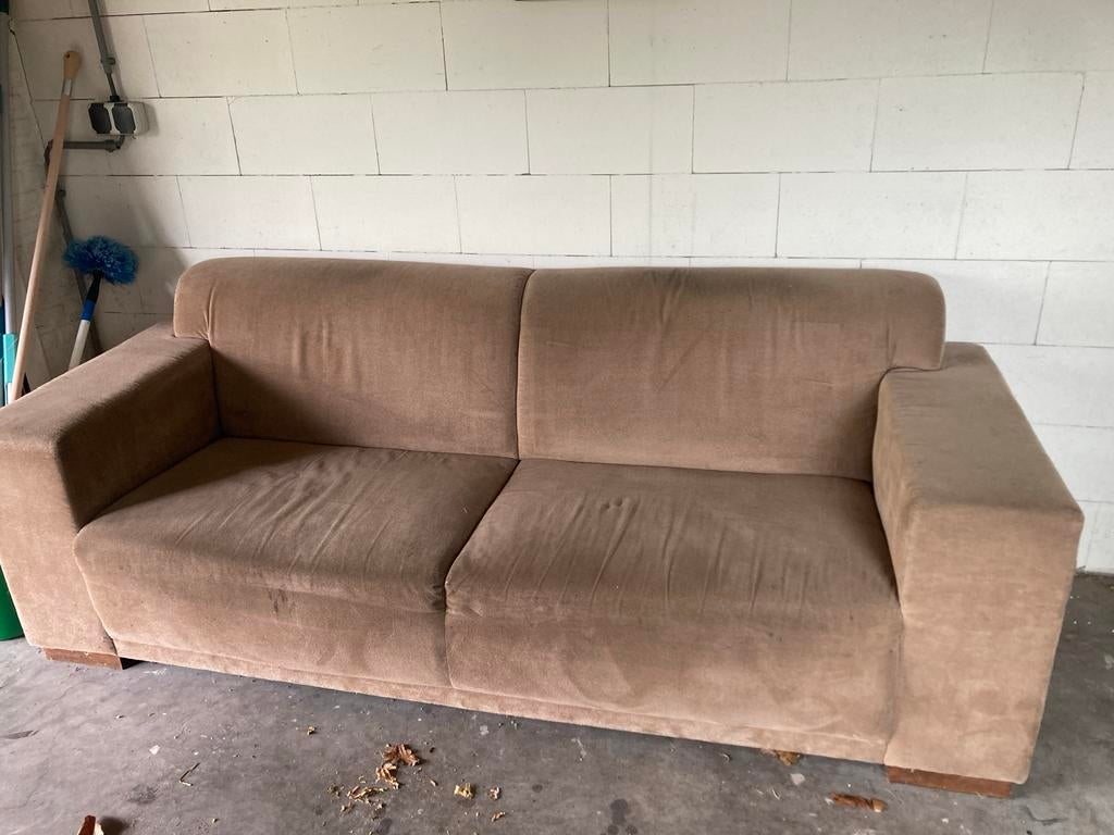 Gratis driezitsbank, Huis en Inrichting, Banken | Sofa's en Chaises Longues, Ophalen, Gebruikt, Driepersoons, 75 tot 100 cm