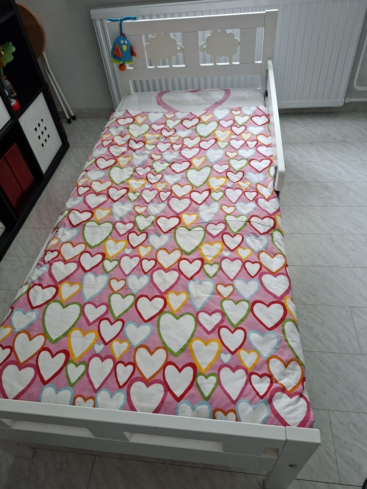 Mooi peuterbed, Kinderen en Baby's, Kinderkamer | Bedden, Ophalen, 70 tot 85 cm, 140 tot 160 cm, Zo goed als nieuw