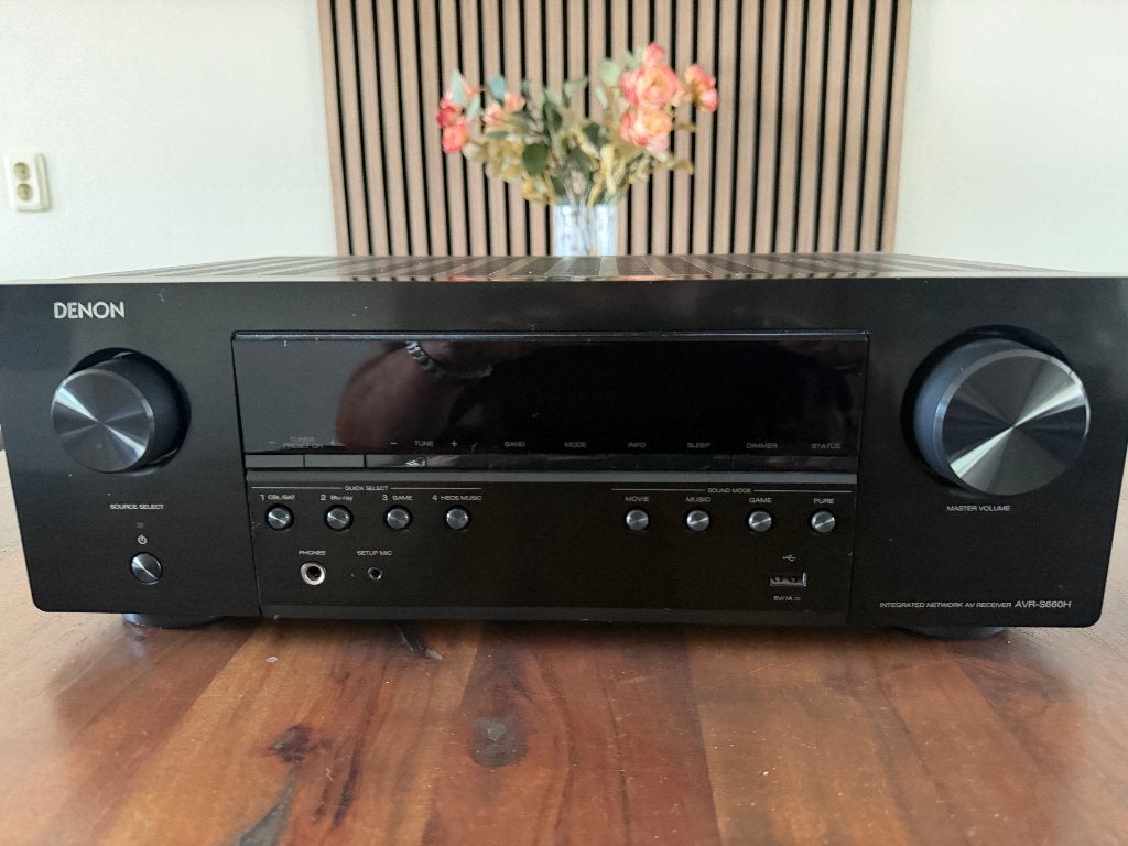 Denon AVR-S660H Receiver, Ophalen, Denon, Zo goed als nieuw, 60 tot 120 watt