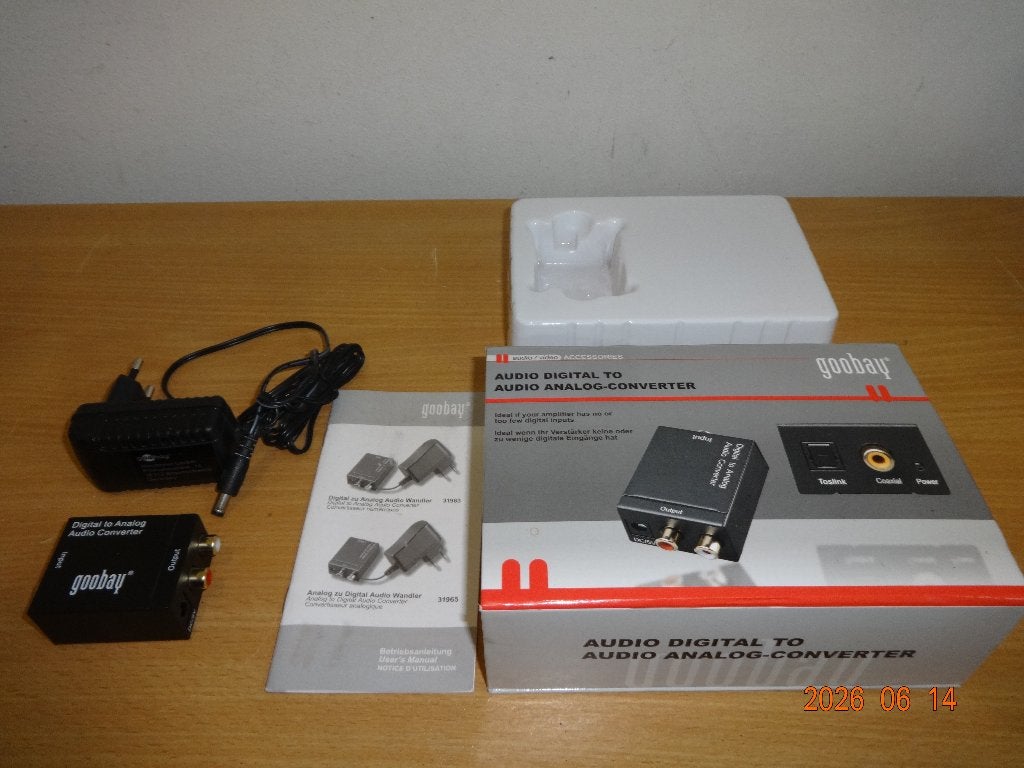 Goobay AVW 7 Audio Digital To Audio Analog-Converter, Ophalen of Verzenden, Zo goed als nieuw