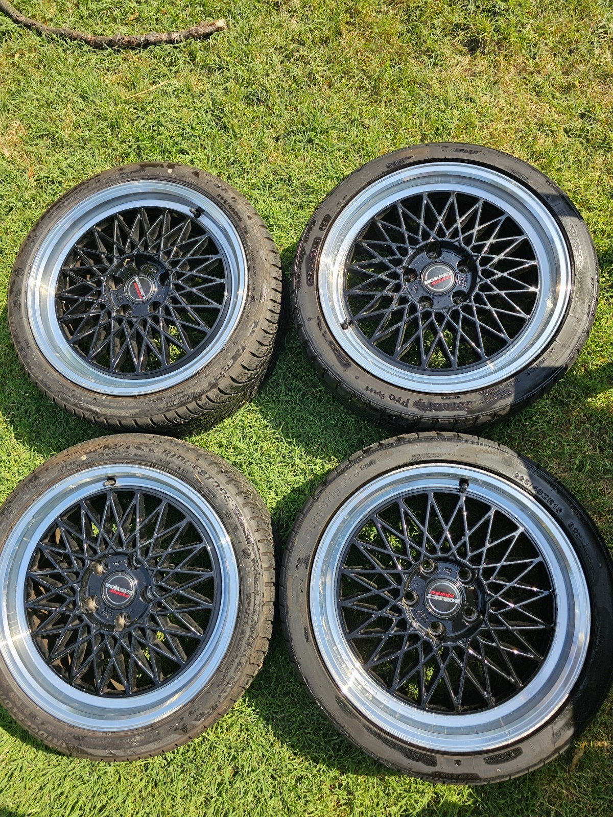 Borbet B velgen 5x120 met goede banden 18 inch, Auto-onderdelen, Banden en Velgen, Ophalen, 18 inch, Gebruikt, Banden en Velgen