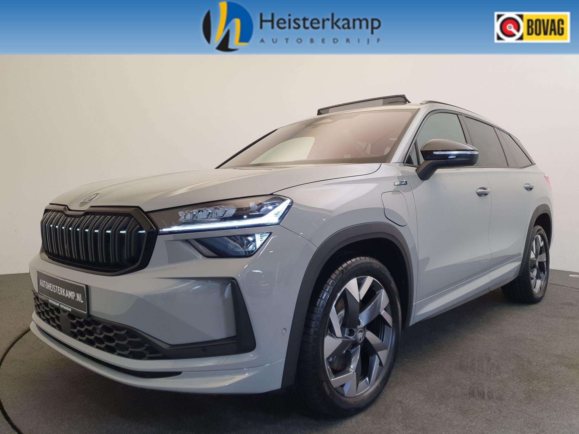 SKODA Kodiaq 1.5 TSI PHEV DSG/AUT 204pk Sportline Wegklapbar, Auto's, 12 maanden, Zwart, 4 cilinders, 26 kWh