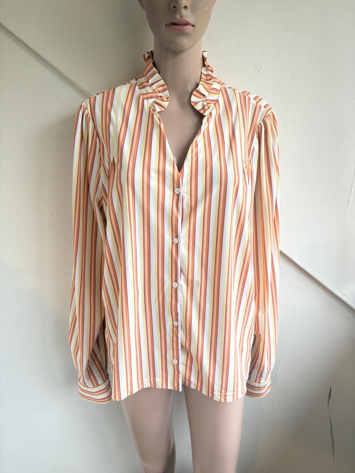 Studio Anneloes travelstof blouse maat xxl 44/46 gestreept, Ophalen of Verzenden, Zo goed als nieuw, Maat 46/48 (XL) of groter