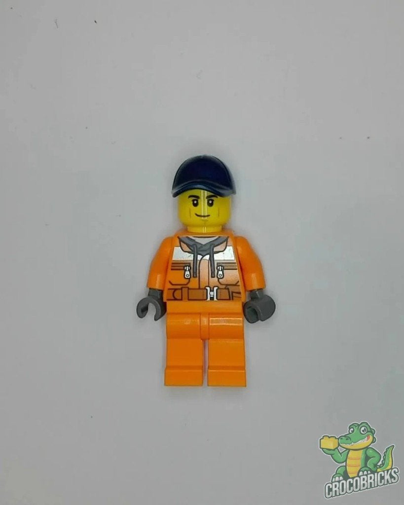 LEGO Town cty1140 Street Sweeper Operator - Male, Orange Saf, Gebruikt, Overige thema's, Verzenden, Lego
