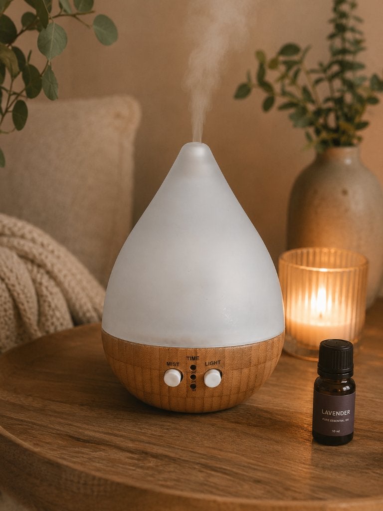 Etherische olie diffuser / aroma diffuser met verlichting, Geurverspreider, Ophalen of Verzenden, Wit, Overige merken
