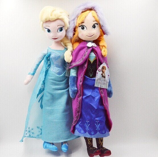 Nieuwe Frozen 40cm Elsa en Anna pluche knuffel poppen, Ophalen of Verzenden, Nieuw, Overige typen