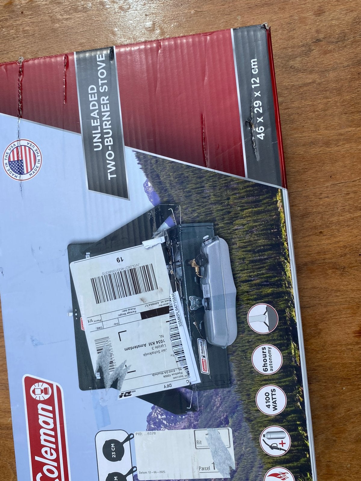 Coleman Unleaded 424 Benzine Kooktoestel - 2 Branders, Caravans en Kamperen, Kampeeraccessoires, Ophalen of Verzenden, Gebruikt