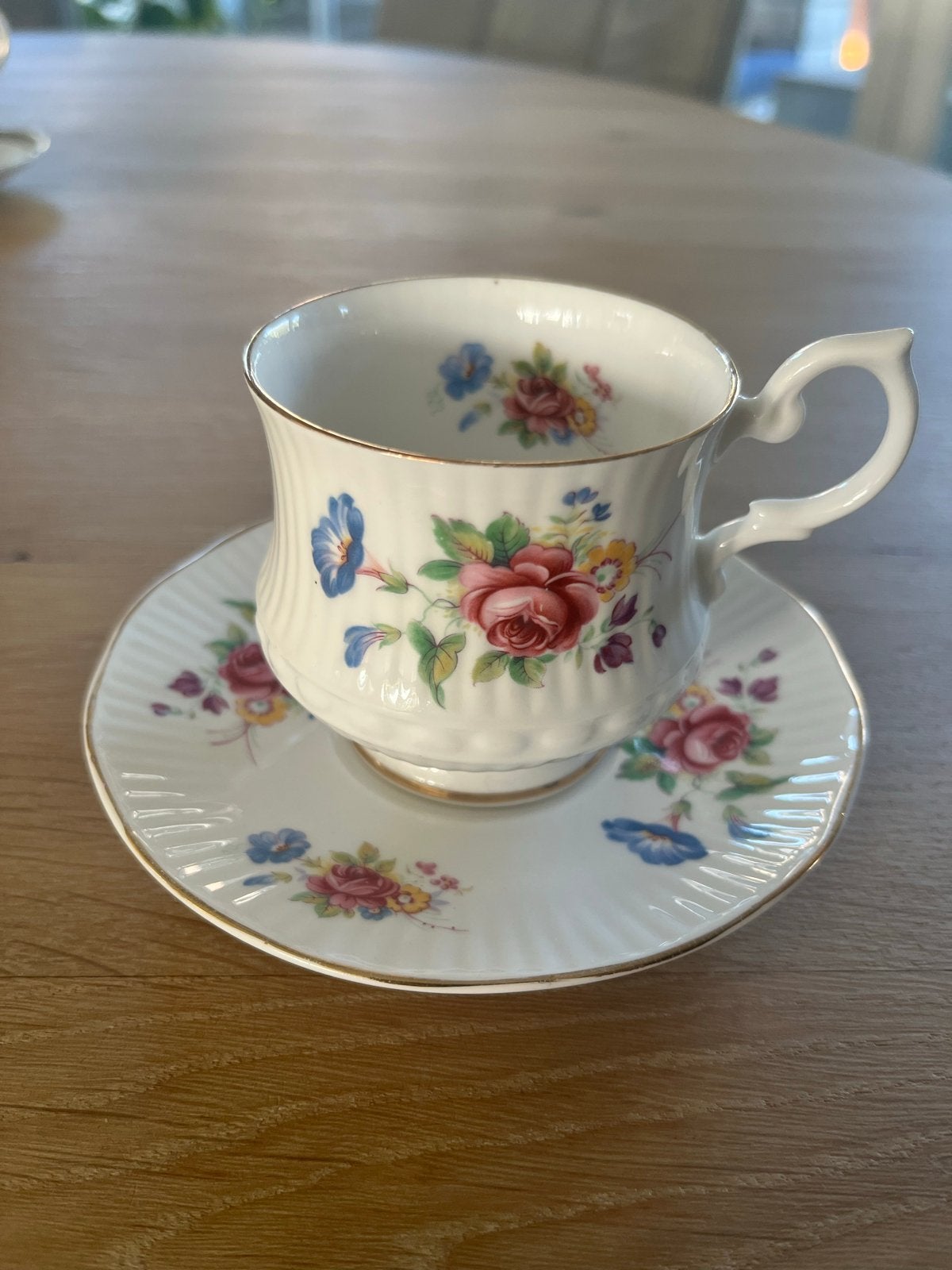 Set van 2 Vintage Engelse Kop en Schotels Fine Bone, Ophalen