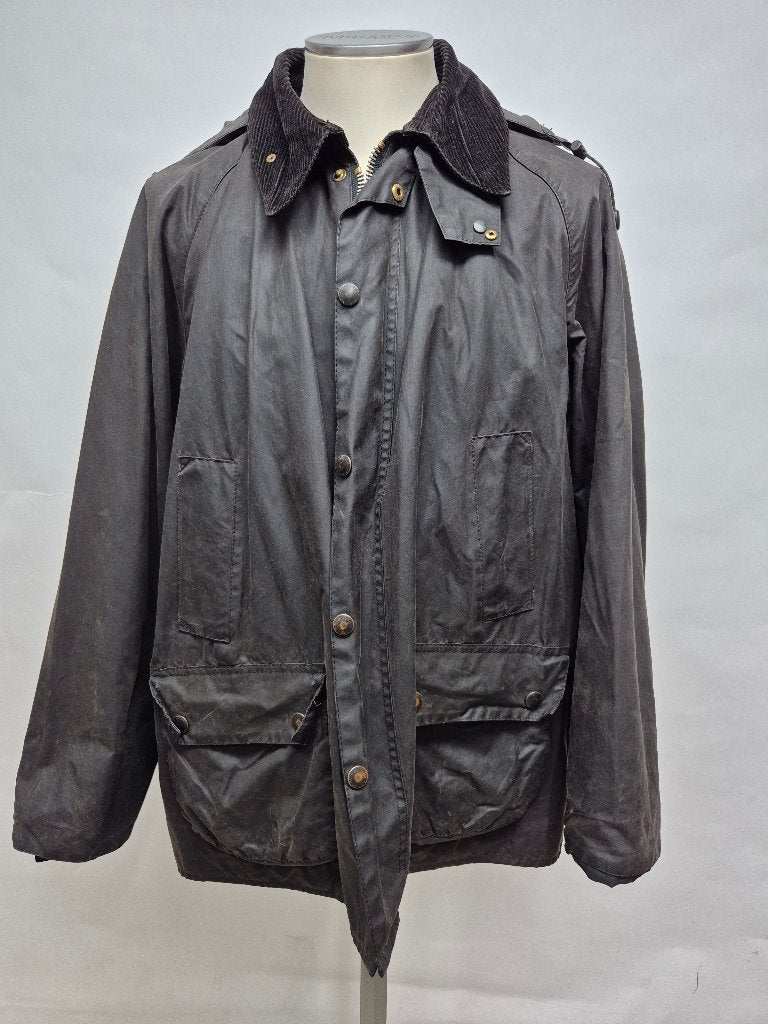 Barbour 'Bedale' wax jas, XL C48-122cm, zwart, Barbour, Zwart, Maat 56/58 (XL), Ophalen of Verzenden