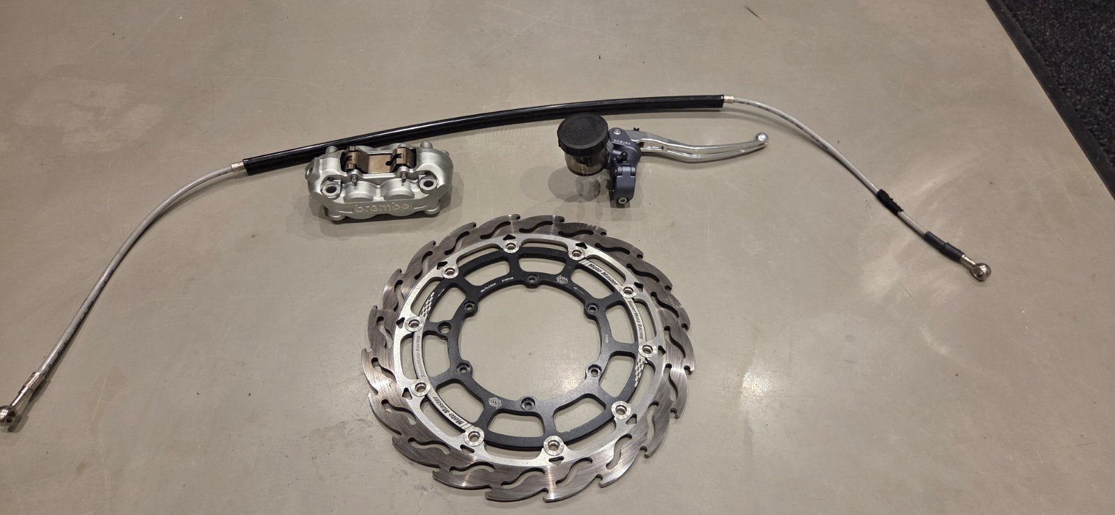 ktm 500 exc Brembo remklauw, Motomaster remschijf en hevel, Ophalen of Verzenden