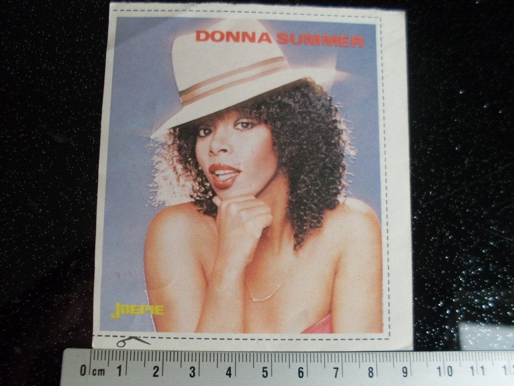 sticker Donna Summer Joepie, Verzenden, Zo goed als nieuw, Film, Tv of Omroep