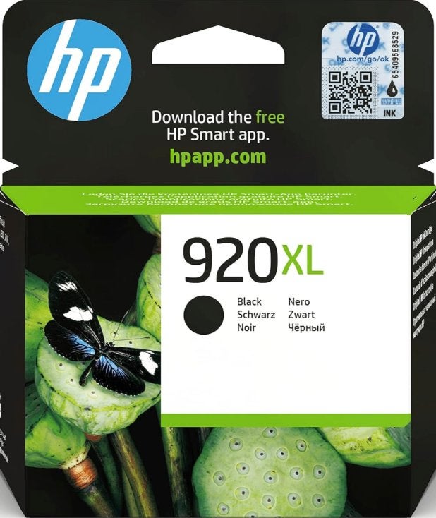 HP 920XL Inktcartridges - Zwart, Geel, Cyaan en Magenta, Ophalen, Nieuw, Cartridge, HP
