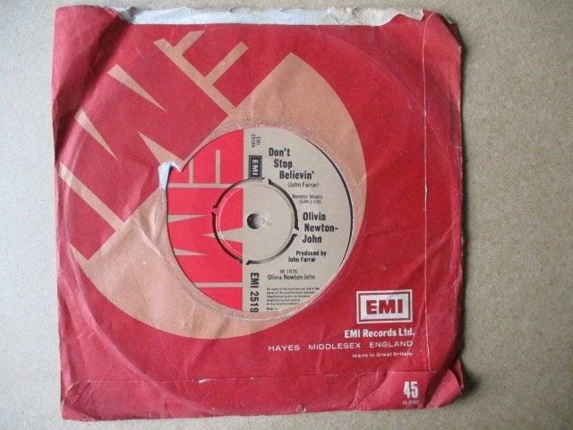 s3655 olivia newton john - dont stop believin, Ophalen, Gebruikt, Overige genres, 7 inch