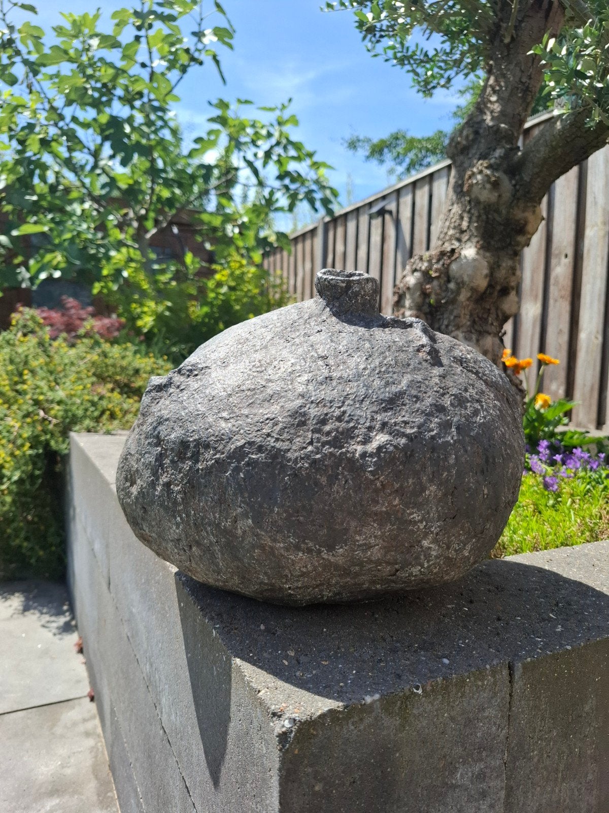 papier-maché sculpture vaas (handgemaakt), Ophalen of Verzenden