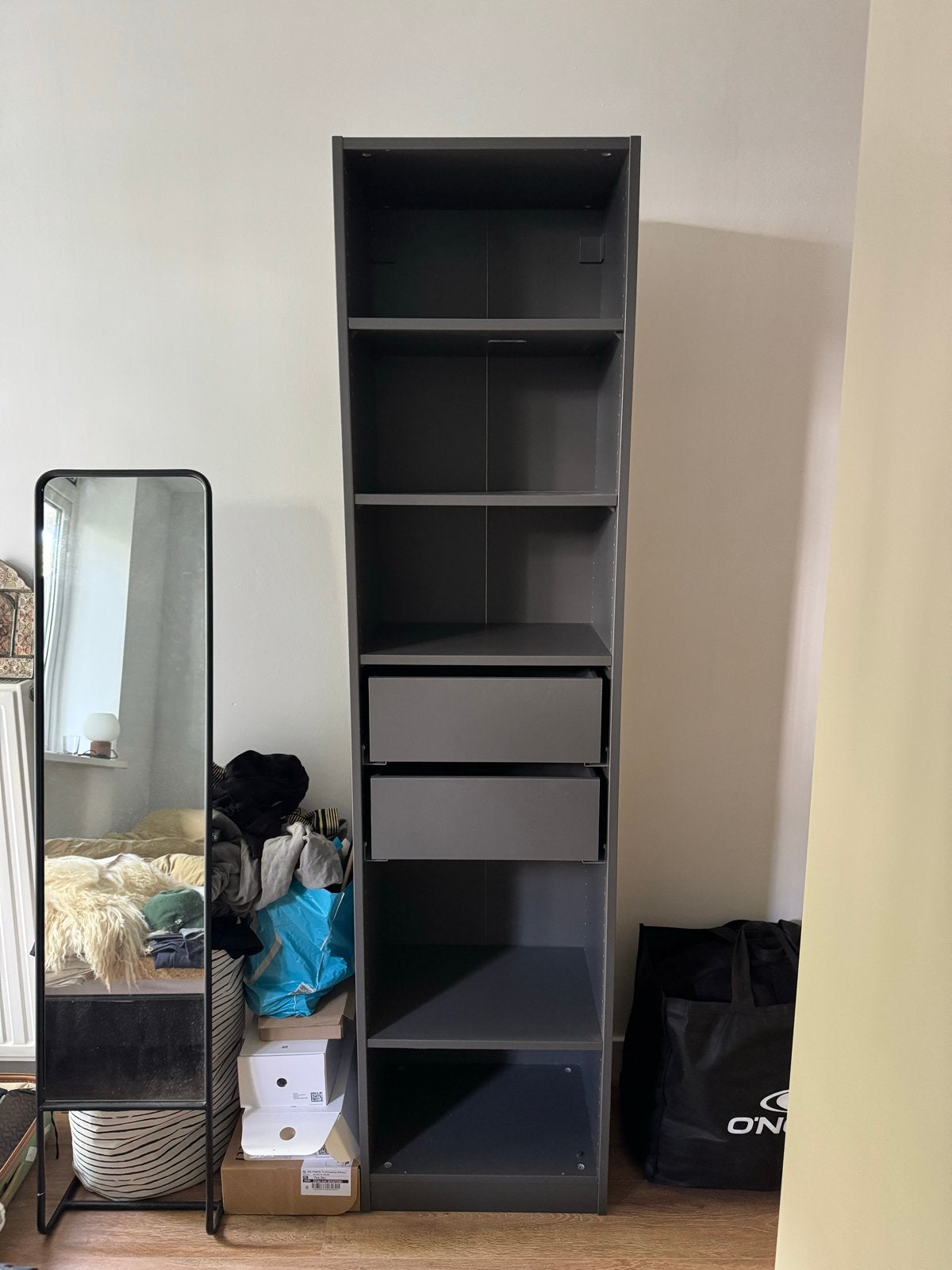 Grijze IKEA Pax Kast - Zo goed als nieuw, Minder dan 50 cm, 200 cm of meer, Ophalen of Verzenden, Zo goed als nieuw