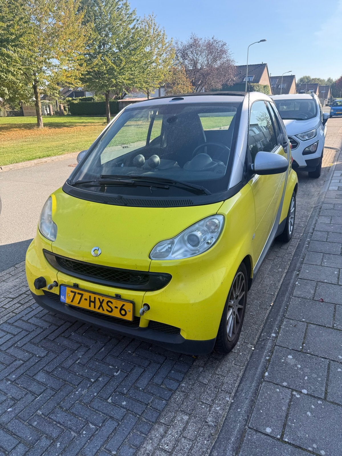 Smart ForTwo 1.0 52KW Cabrio MHD AUT 2009 Grijs, Auto's, Automaat, Achterwielaandrijving, 18 €/maand, 755 kg