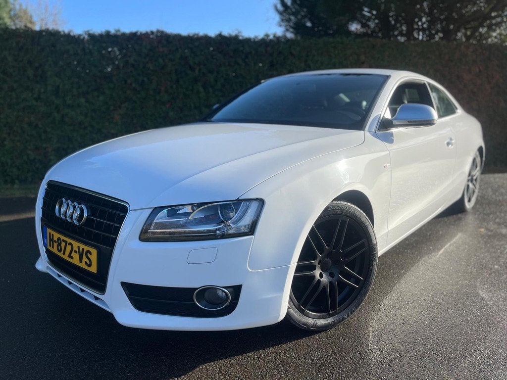 Audi A5 Coupé 2.0 TFSI S LINE ECC ZWARTE WIELEN GOED ONDERH, Euro 5, Gebruikt, Zwart, 4 cilinders