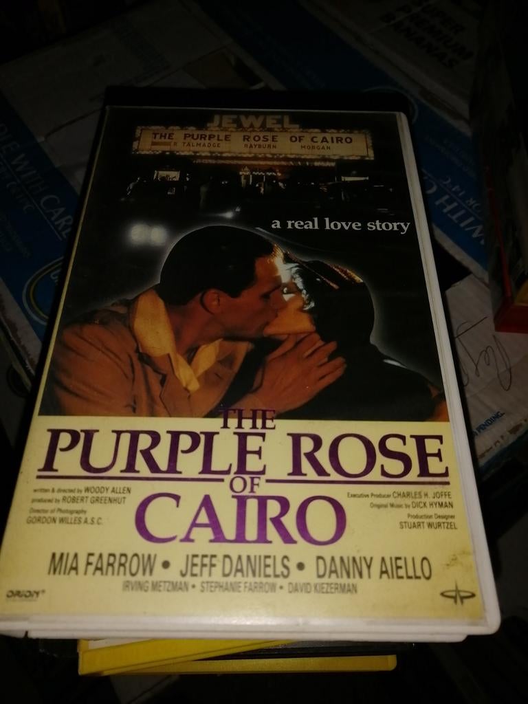 VHS ex-rental - The Purple Rose Of Cairo, Vanaf 16 jaar, Ophalen of Verzenden, Gebruikt, Horror
