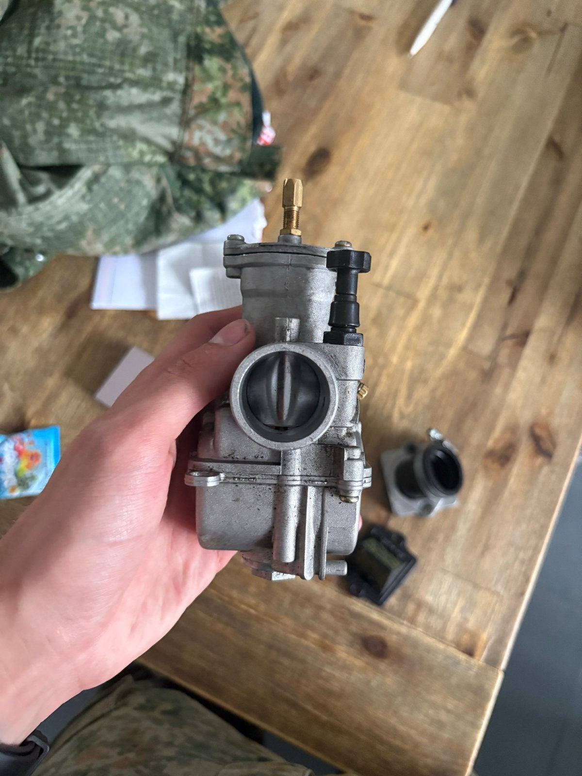 Polini 28 PWK Carburateur Malossi VL13 Membraam Spruitpolini, Fietsen en Brommers, Ophalen, Gebruikt, Carburateur