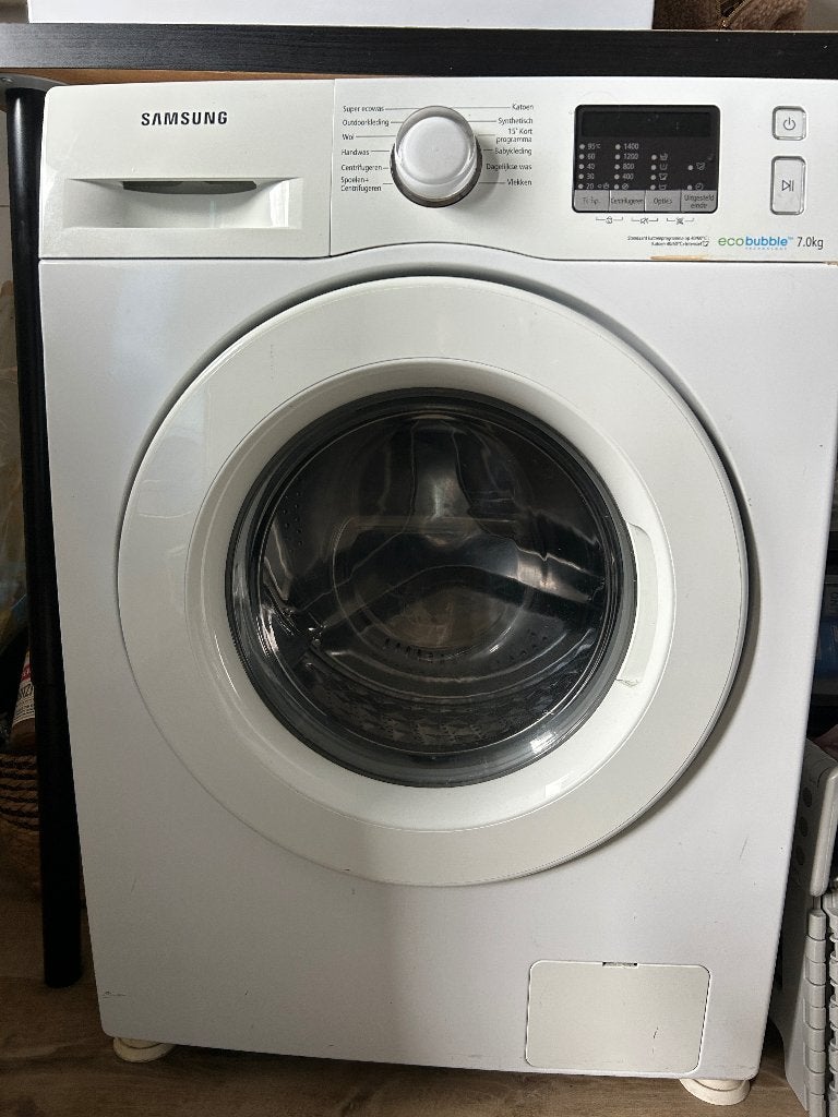 Defecte Samsung EcoBubble wasmachine 7.0kg, Ophalen, Energieklasse A of zuiniger, Voorlader, Niet werkend