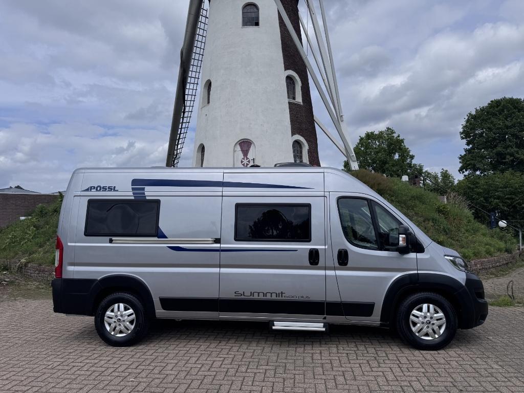 Pössl Summit 600 Plus - 1ste Eig. - 2020 - 165 pk - Trekhaak, Buscamper of Camperbus, Pössl, Bedrijf, Tot en met 3