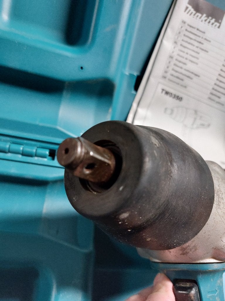 Makita TW0350 Slagmoersleutel met NIEUWE doppenset!, ., Ophalen of Verzenden, Zo goed als nieuw, .