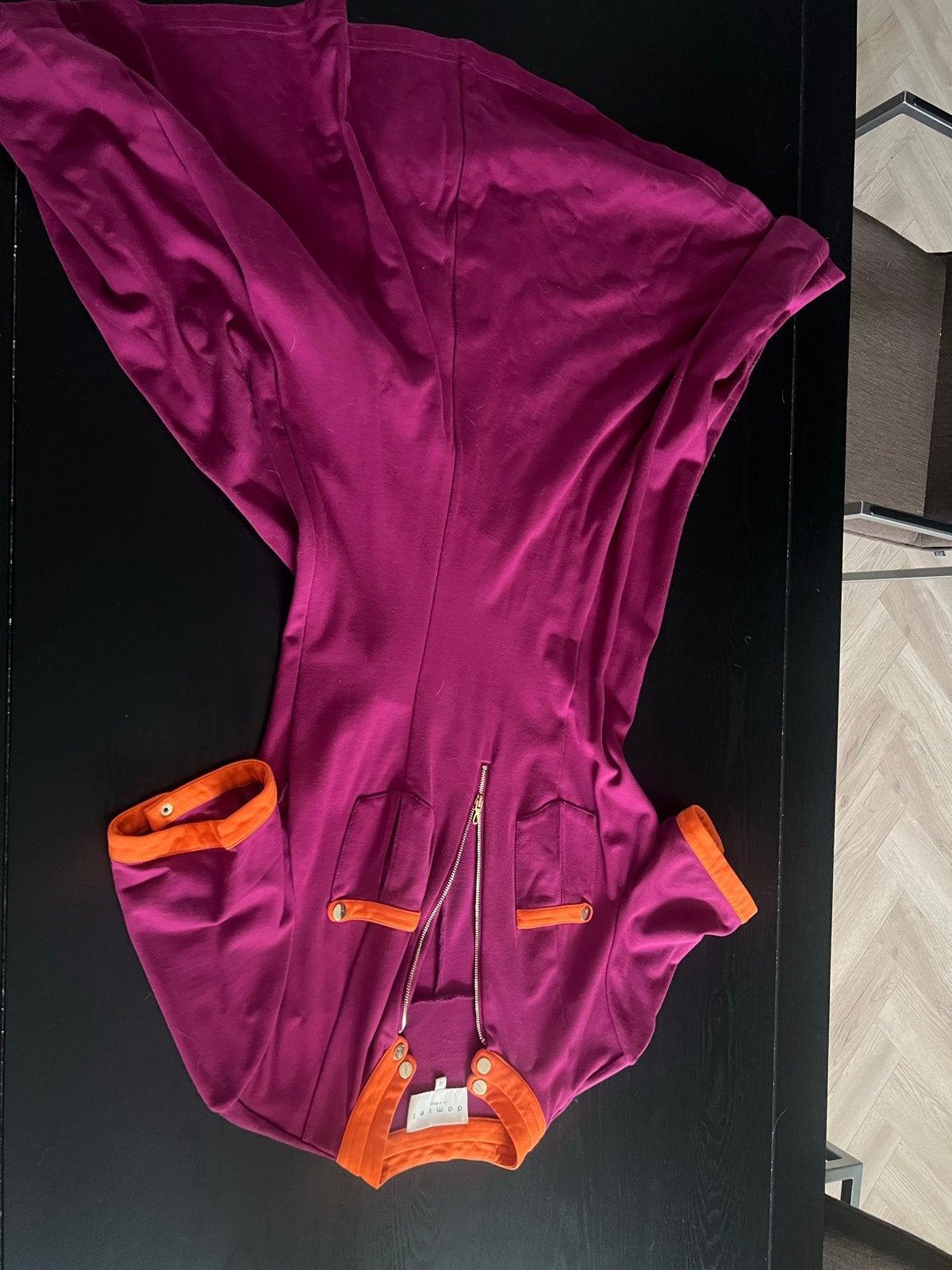 Damsel in a Dress jurk maat 12 (M) paars/oranje, Kleding | Dames, Jurken, Maat 38/40 (M), Paars, Ophalen of Verzenden, Zo goed als nieuw