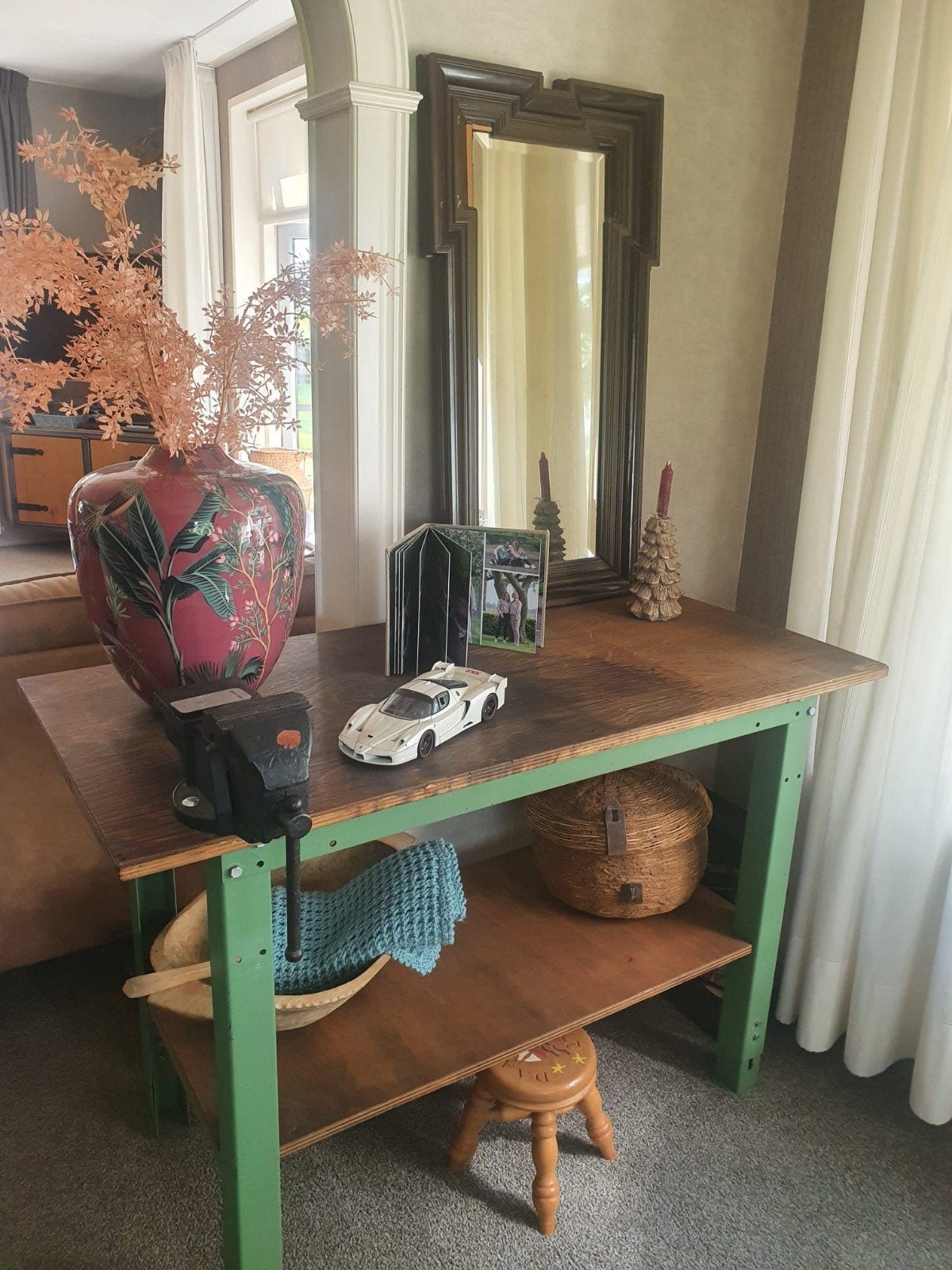 Mooie decoratie werkbank, Ophalen, Gebruikt, 50 tot 100 cm, Minder dan 100 cm
