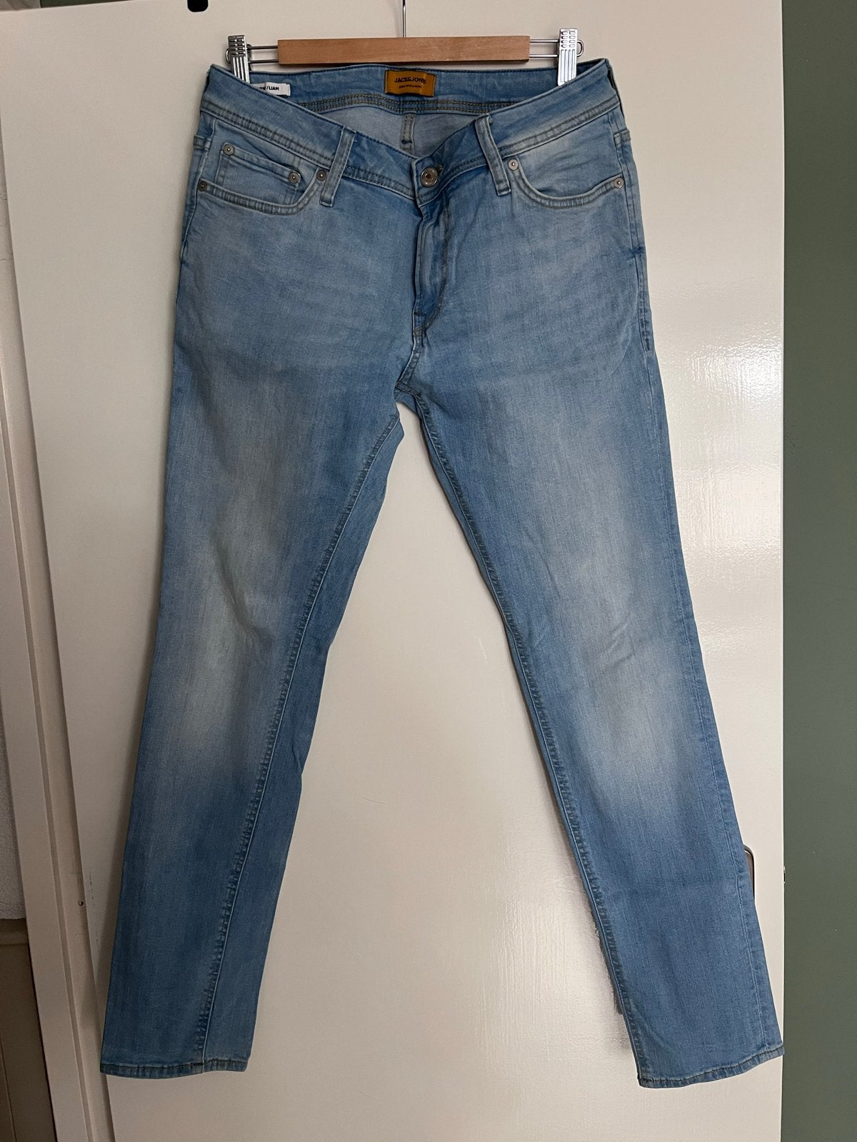 Jack & Jones Skinny Liam Jeans - Maat 31/32, Ophalen of Verzenden, Zo goed als nieuw, Blauw, W32 (confectie 46) of kleiner