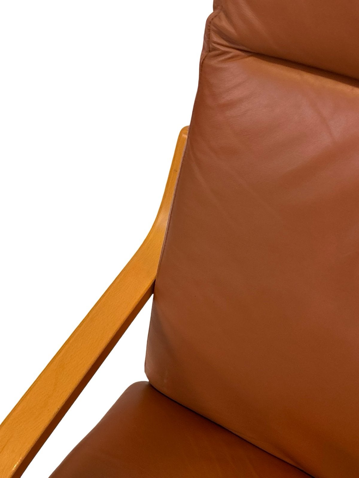Vintage Stouby fauteuil - Deens design, Huis en Inrichting, Fauteuils, Gebruikt, Vintage, 75 tot 100 cm, Hout