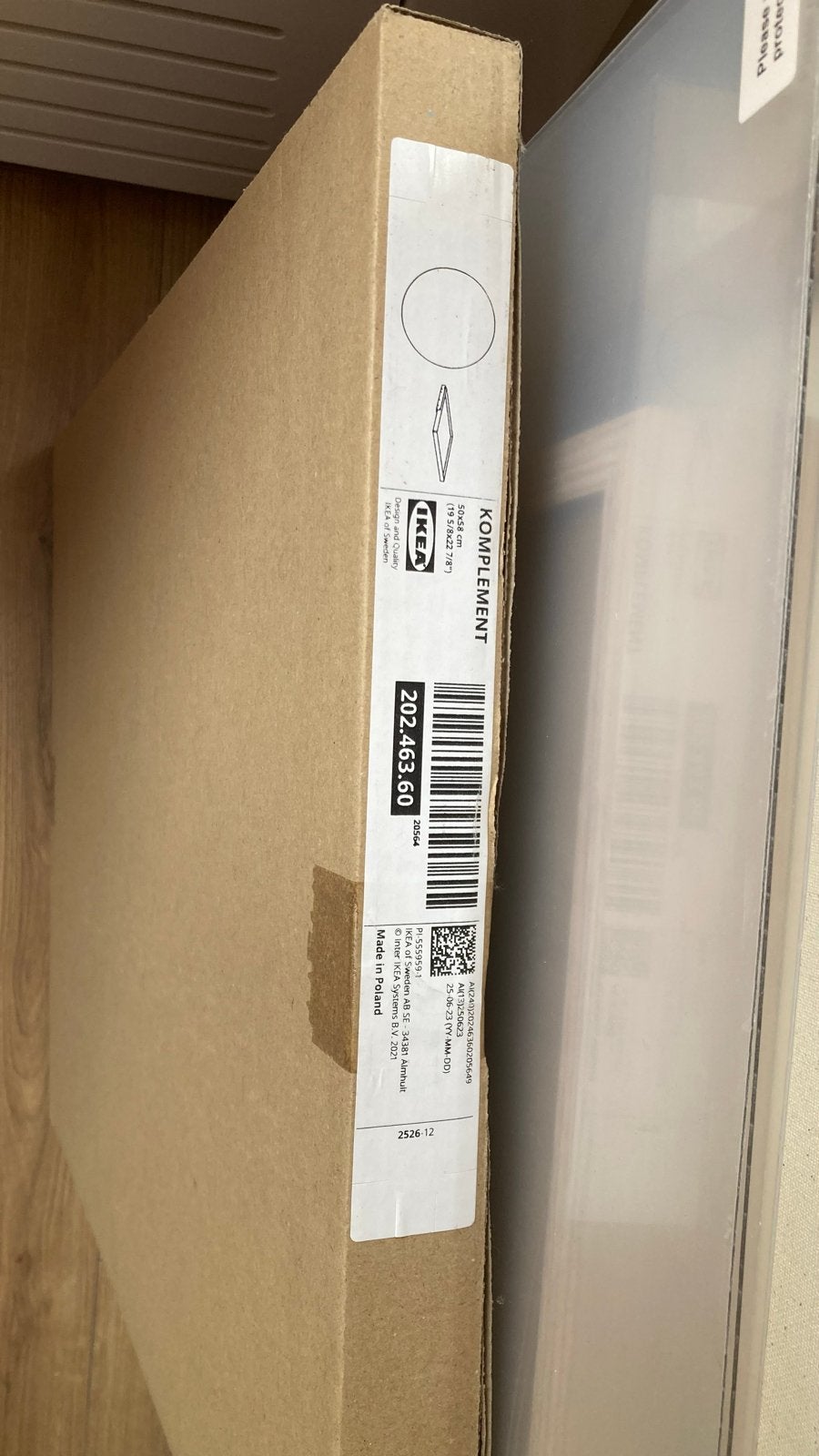 IKEA Komplement uitschuifbare plank (50x58 cm), Ophalen, Nieuw