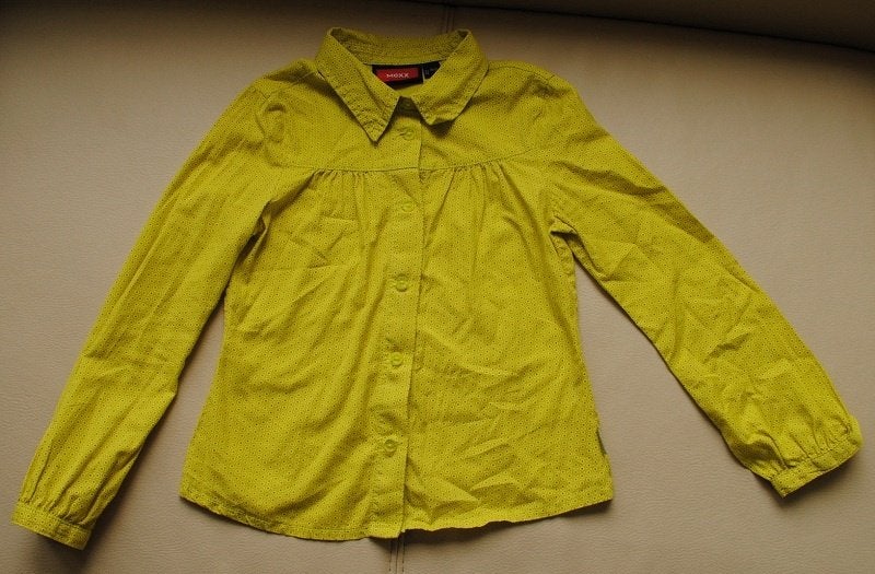 Lime geel MEXX bloesje blouse overhemd bloes maat 110-116, Kinderen en Baby's, Kinderkleding | Maat 110, Mexx, Meisje, Overhemd of Blouse