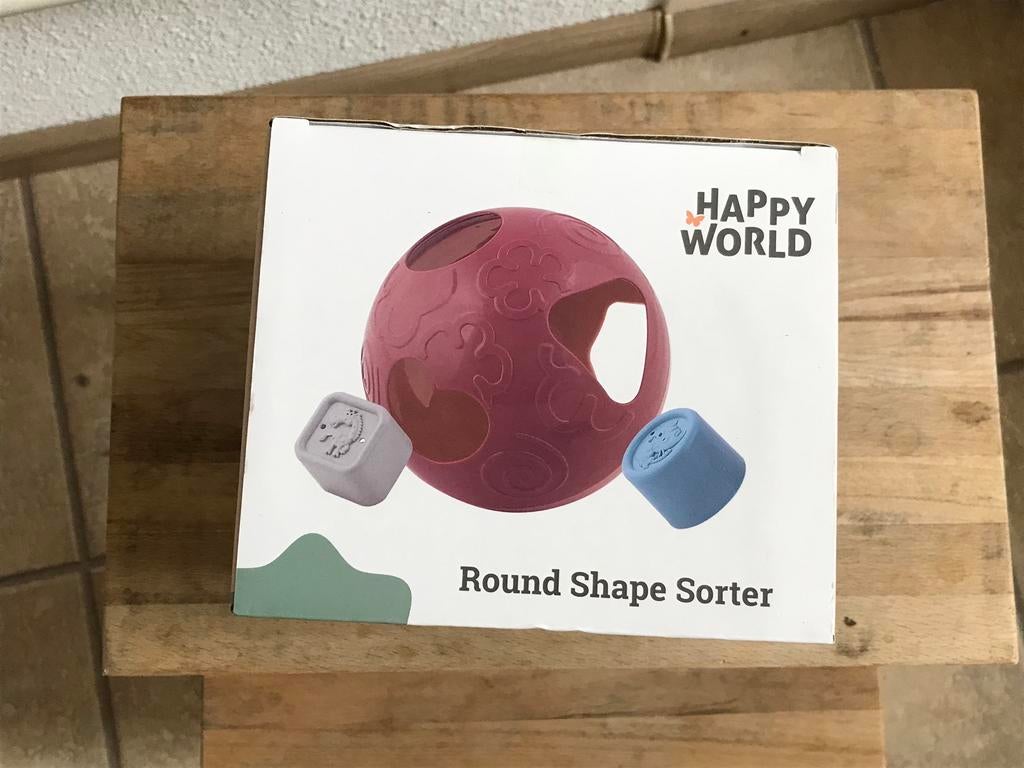 Round shape sorter , bio plastic mieuw in doos, Ophalen of Verzenden, Zo goed als nieuw, Overige typen