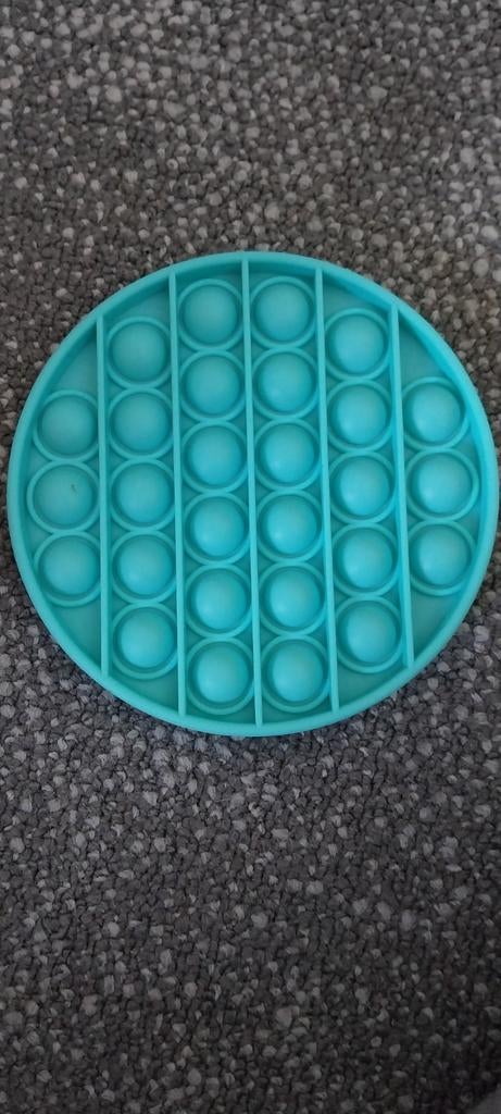 Leuke Pop It Fidget Toy - Rond en Turquoise, Ophalen, Zo goed als nieuw, Jongen of Meisje