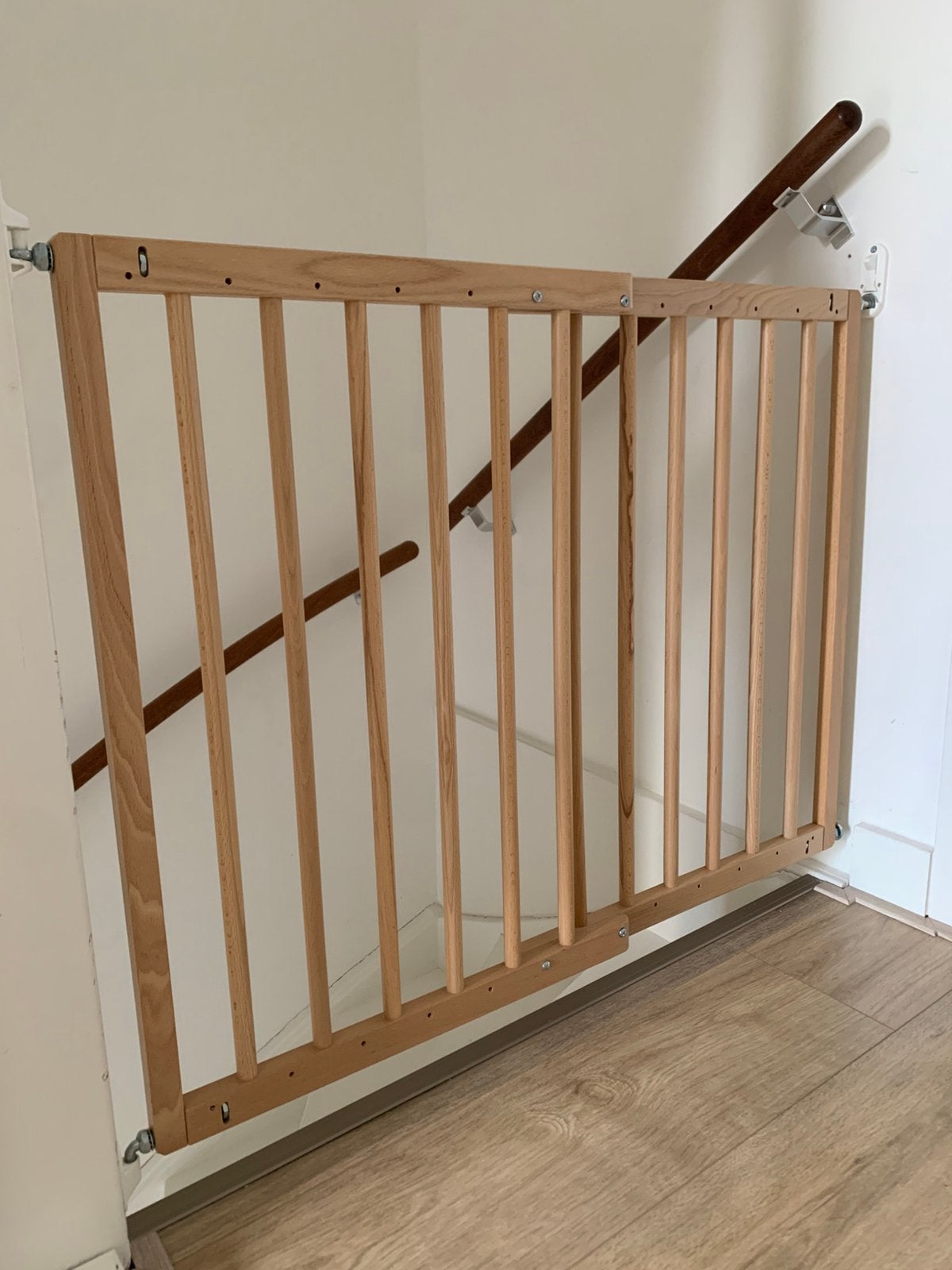 BabyDan Safety Gate - Wooden, Ophalen, Zo goed als nieuw, Klemhekje, Metaal of IJzer