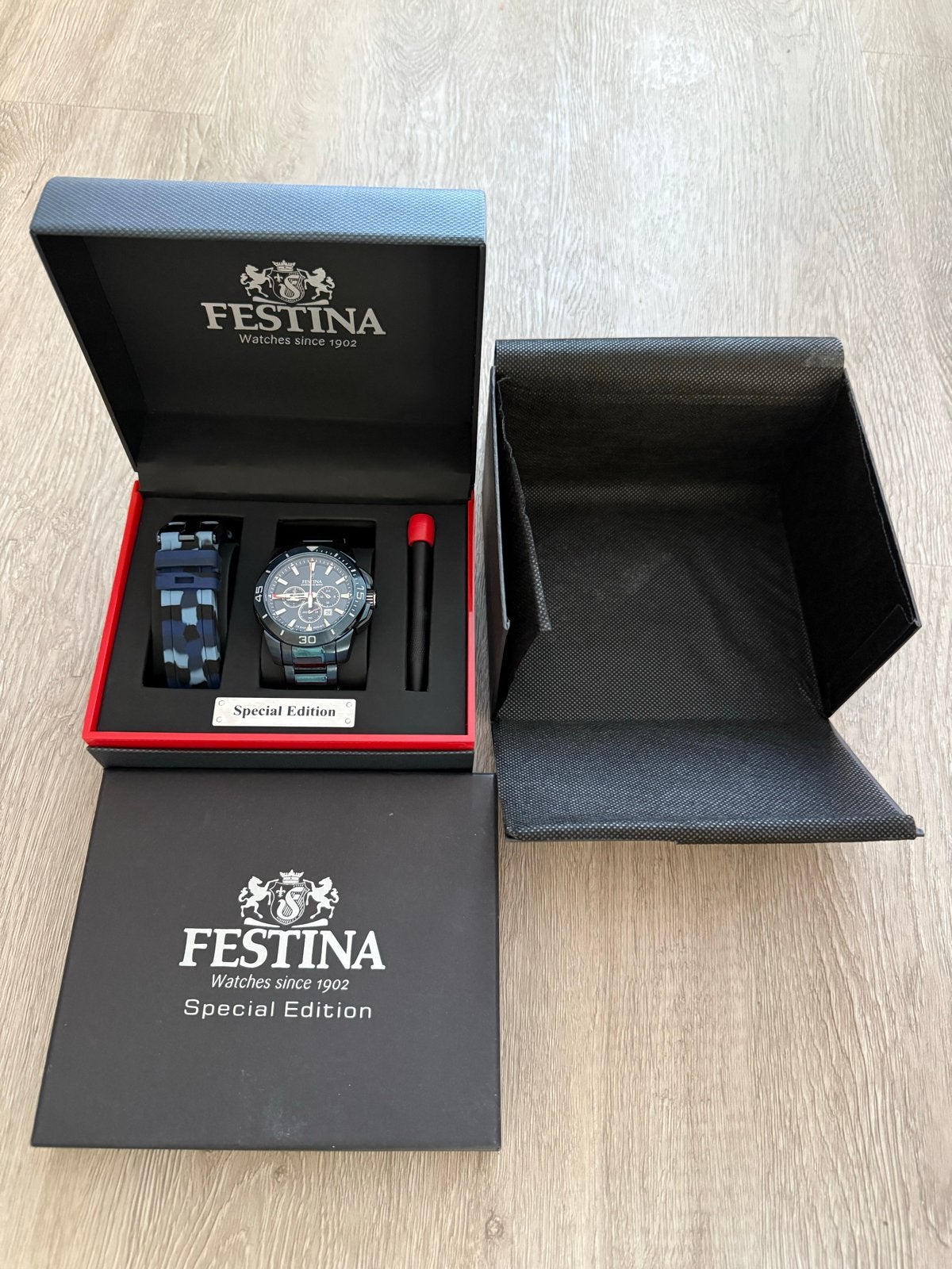 Festina Chrono Bike Special Edition Herenhorloge, Overige merken, Staal, Staal, Polshorloge