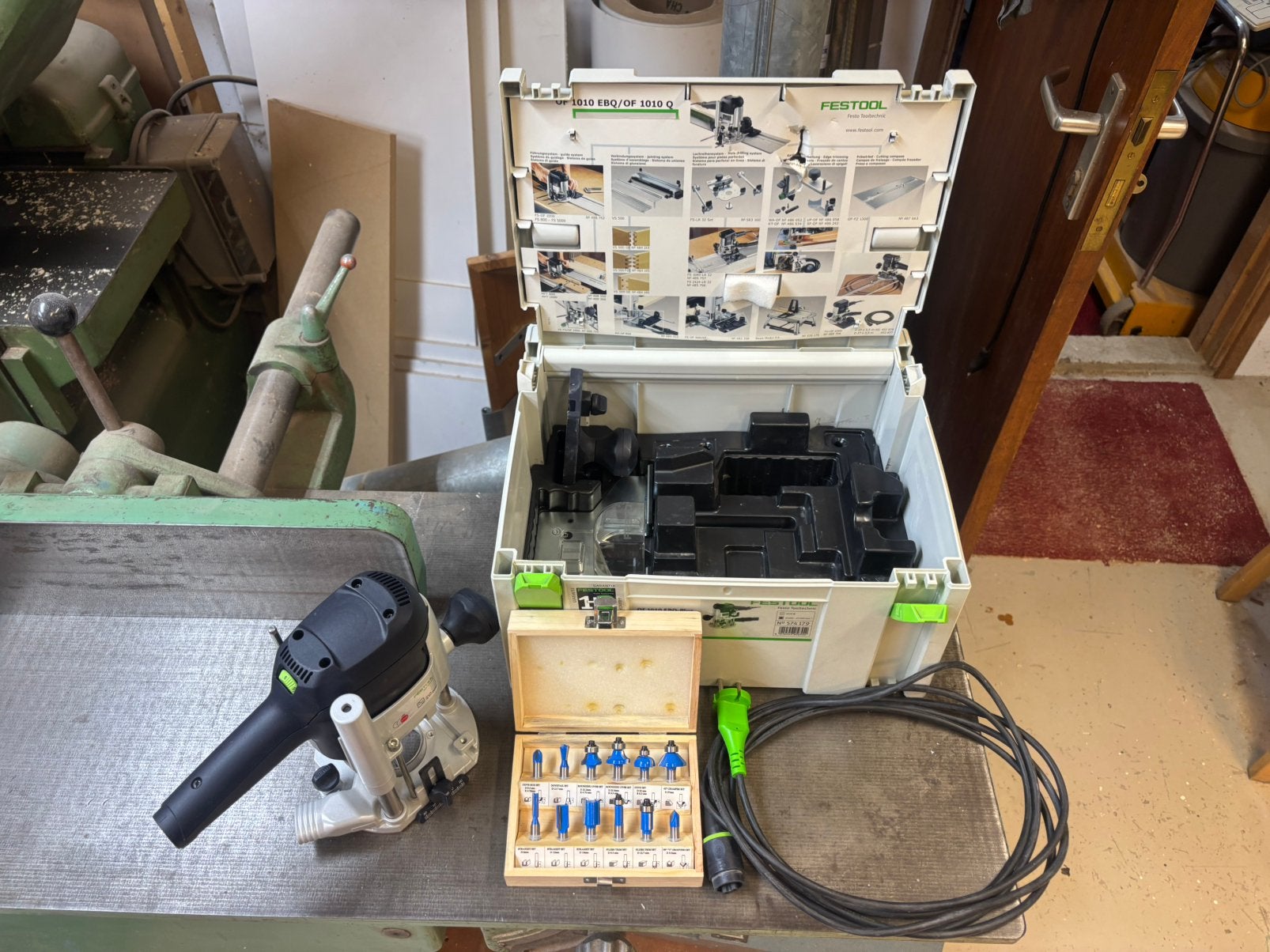 Festool ebq plus set, Ophalen of Verzenden, Zo goed als nieuw, Elektrisch, Bovenfrees