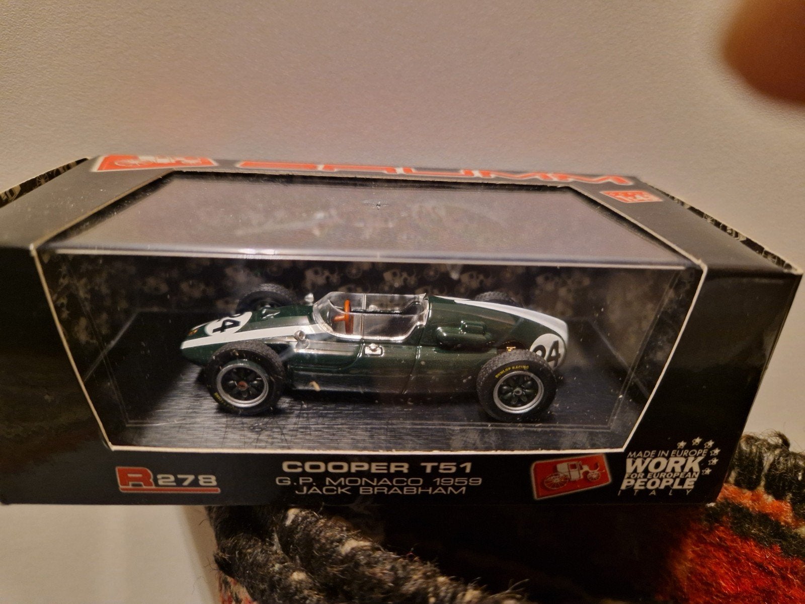 f1 brumm Cooper T51 Jack brabham gp Monaco 1959 WC, Ophalen of Verzenden, Zo goed als nieuw, Auto, Overige merken