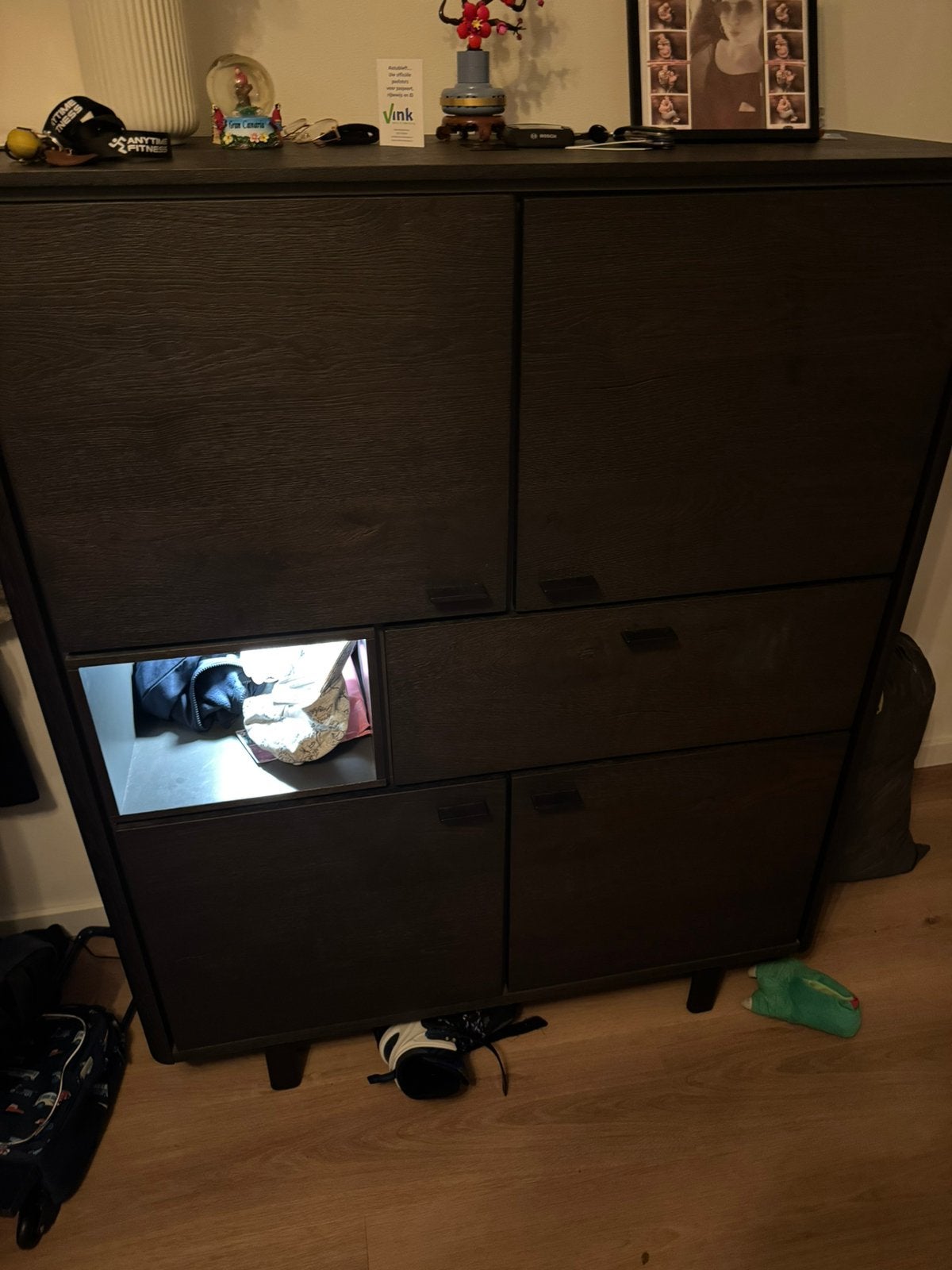Dressoir kast, Ophalen of Verzenden, Zo goed als nieuw, 25 tot 50 cm, Met lade(s)
