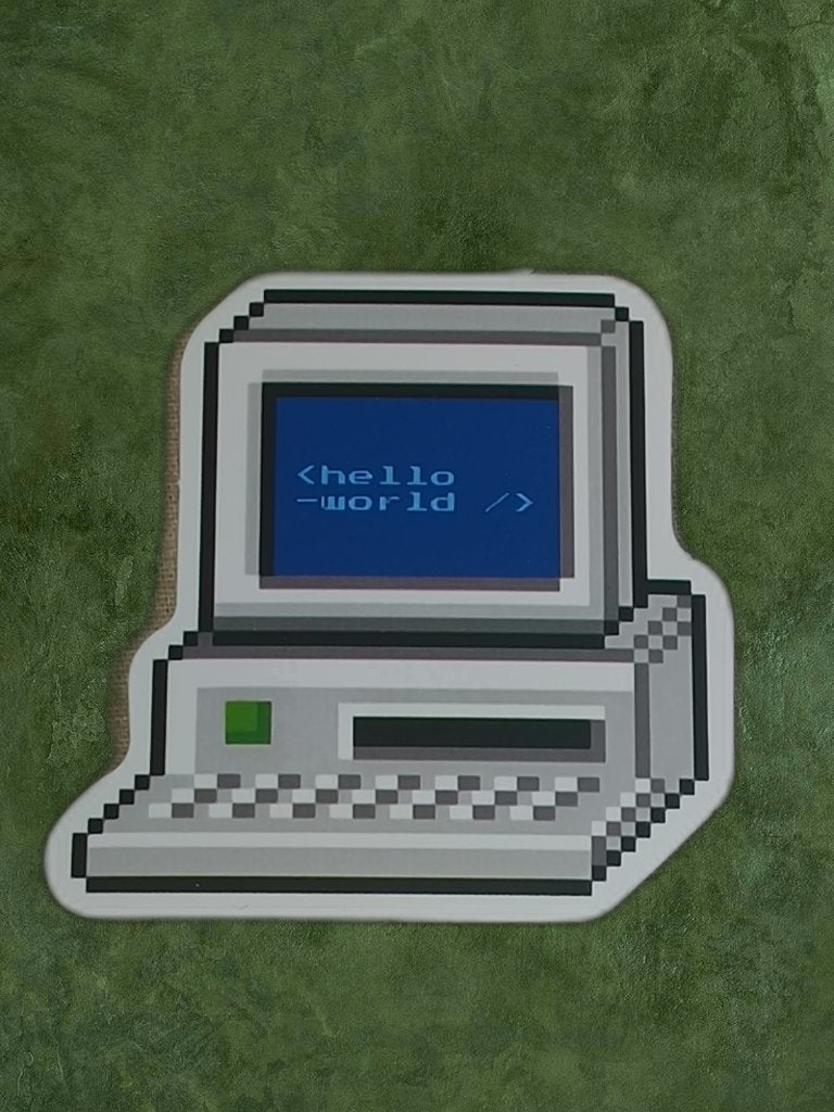 cn41 computer nerd sticker, Ophalen, Nieuw
