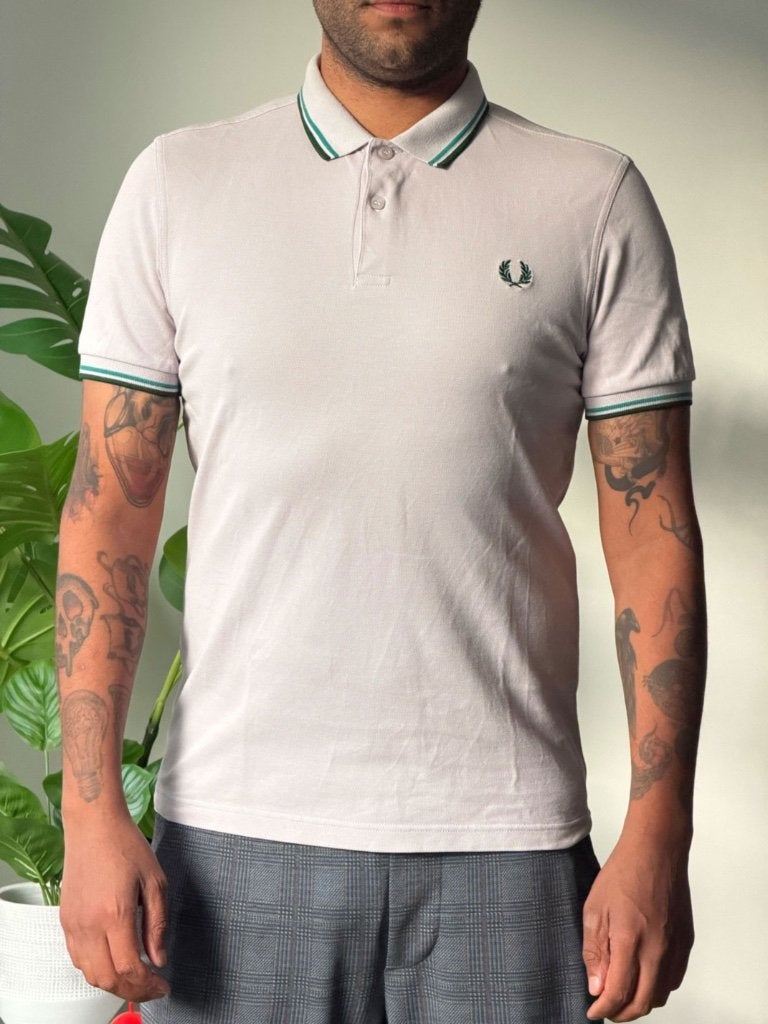 FRED PERRY Mens Twin Tipped Polo Shirt -M-, Kleding | Heren, Polo's, Overige kleuren, Maat 48/50 (M), Ophalen of Verzenden, Fred Perry