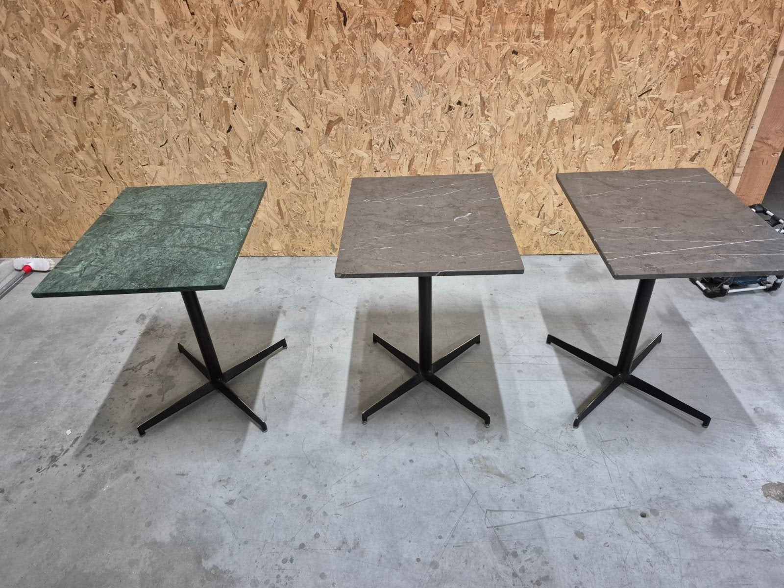 6 Marmeren Tafels 70x55 cm - Diverse Kleuren, Ophalen, Gebruikt, 50 tot 100 cm, Tot twee personen