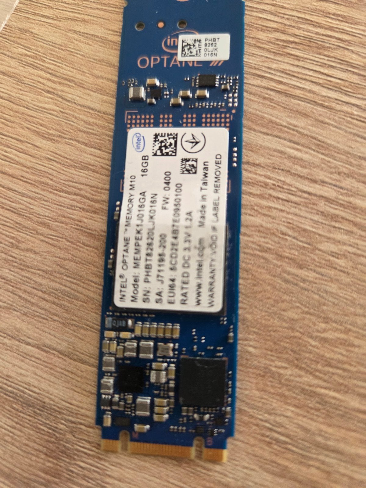 6x 16MB Intel Optane Geheugen M10 PCI Express NVM, Computers en Software, Harde schijven, Intern, Gebruikt, 6x 16MB, Server
