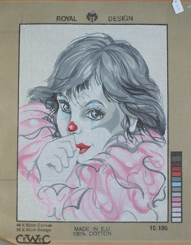 Cado OPRUIMING  voorbedrukt borduurstramien PIERROT, Ophalen of Verzenden, Nieuw, Handborduren, Onderdeel of Toebehoren