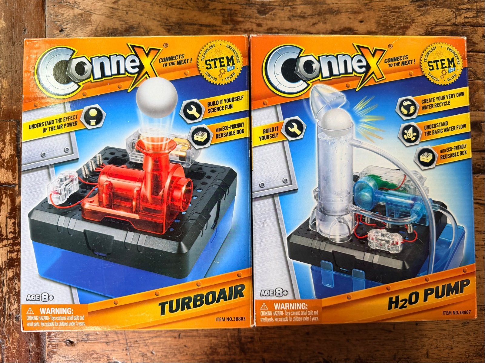 2 ConneX STEM Bouwpakketten: TurboAir & H2O Pomp (8+ jr)