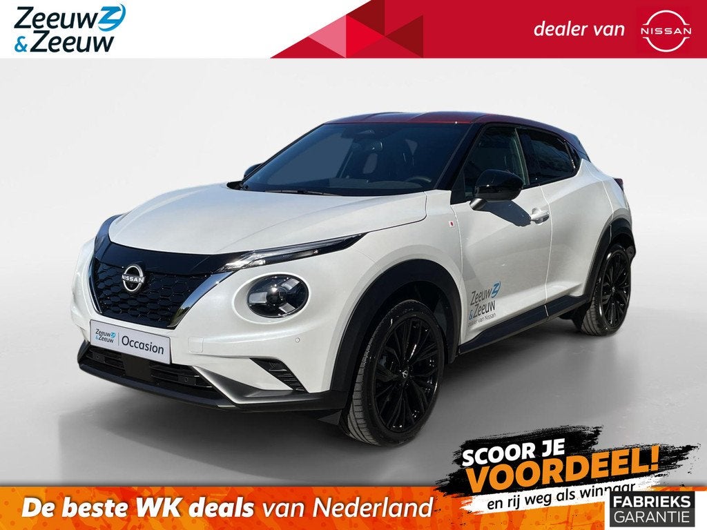 Nissan Juke 1.6 Hybrid Red-Line Edition 143PK AUTOMAAT | 1 v, Auto's, Nissan, 12 maanden, Wit, Origineel Nederlands, Bedrijf