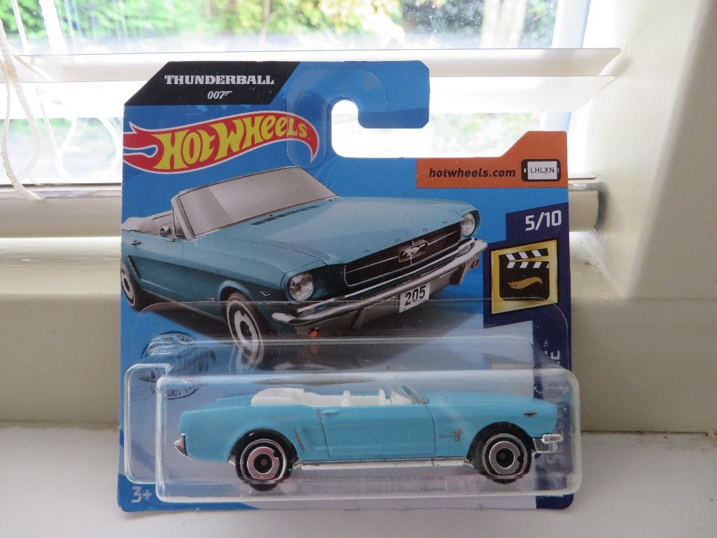 Hotwheels Ford Mustang convertible 007 Thunderball, Ophalen of Verzenden, Nieuw, Auto