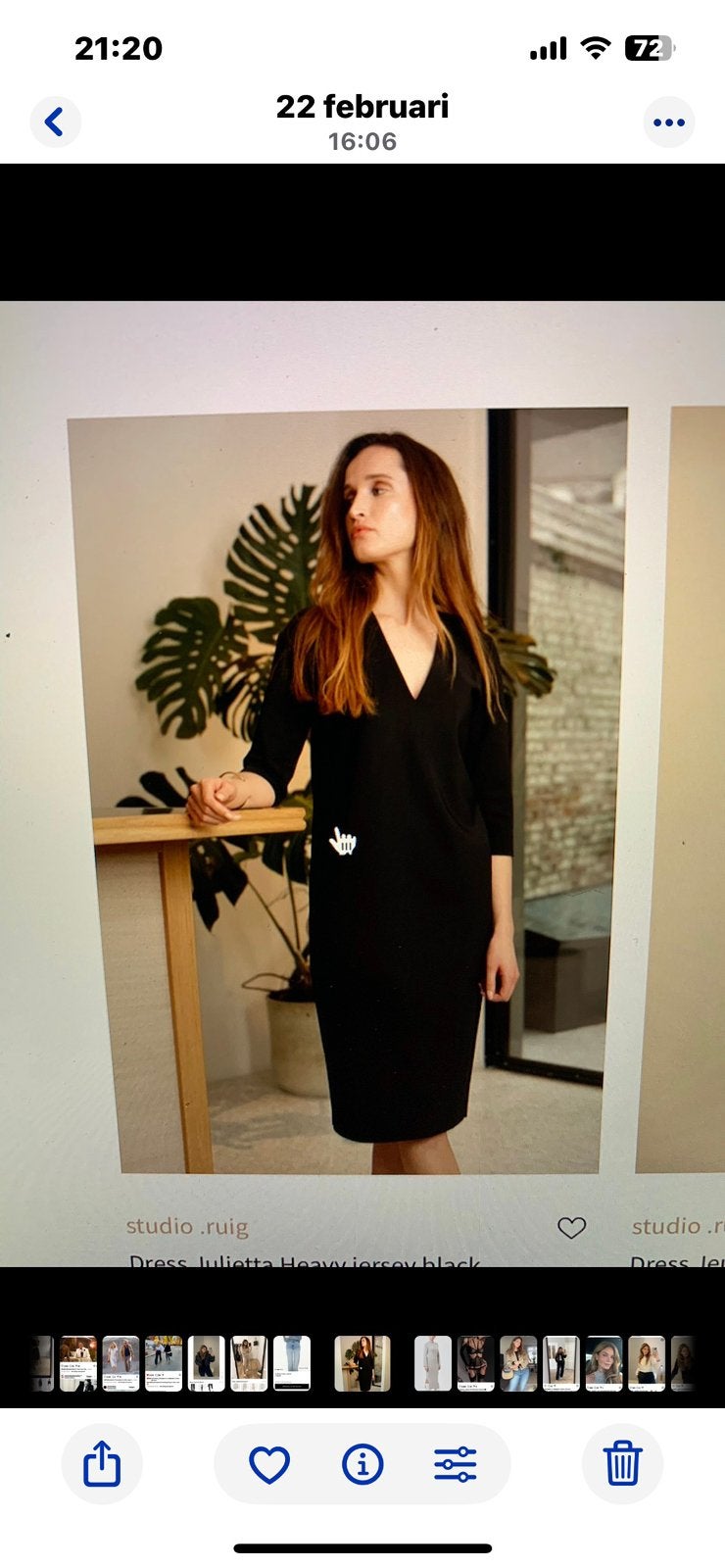 Studio Ruig zwarte nette basic jurkje , little black dress, Kleding | Dames, Ophalen of Verzenden, Zo goed als nieuw, Zwart, Boven de knie